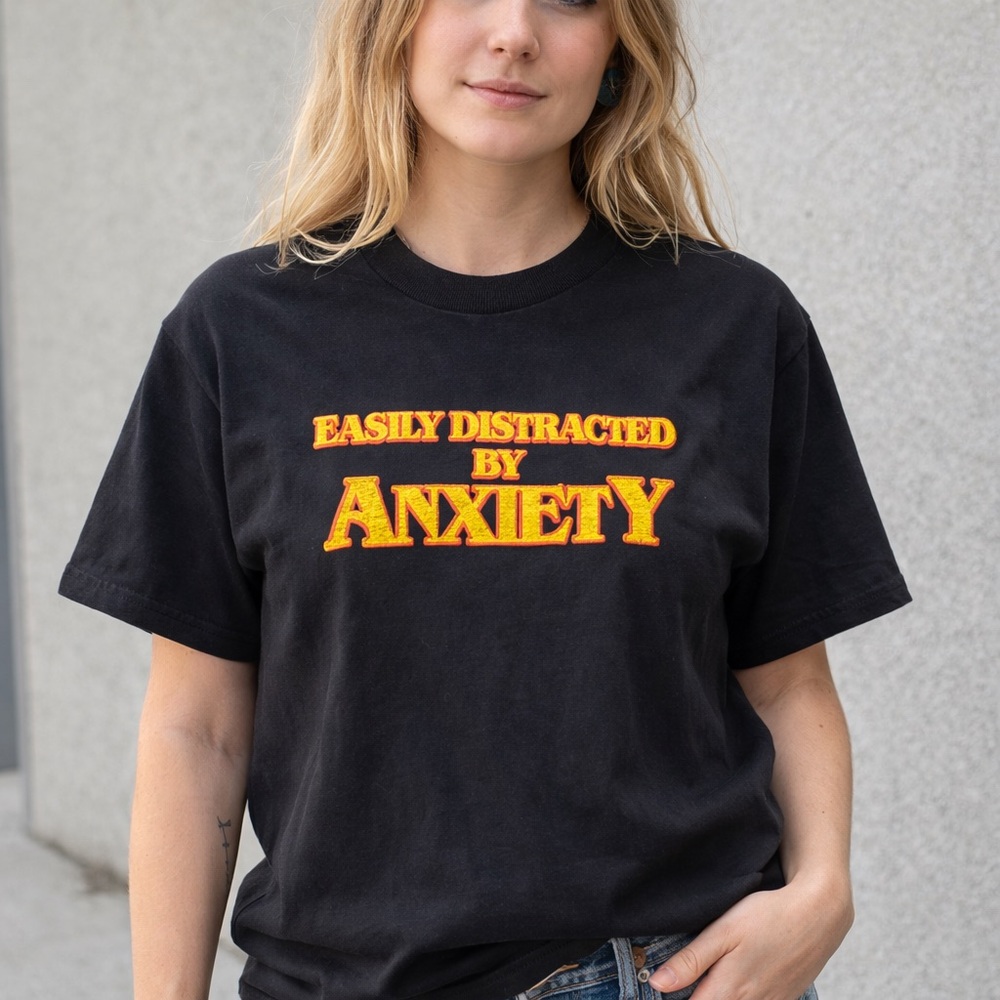 Threadless Black Cotton Tee